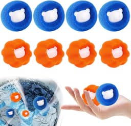 Herbruikbare Haar- en Pluisvanger voor Wasmachine & Droger - Set van 8 Stuks — thumbnail 1