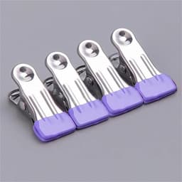 Wasknijpers Roestvrij Staal - Kledingklemmen - Was Ophangen - Robuuste Grip - 50 Stuks - Lichtgroen — thumbnail 2