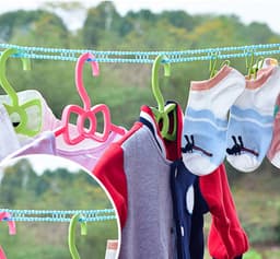 Waslijn - Outdoor Lijn - Kleding Drogen - Stabiele Draagkracht - 8 Meter - Blauw — thumbnail 5