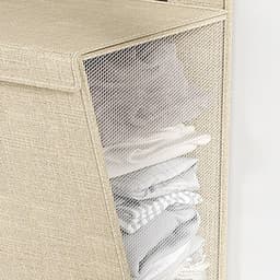 VT Goods - Vouwbare wandwasmand - Grote capaciteit van 90L - Multifunctionele opbergoplossing voor schoenen en handdoeken - Beige - Ruimtebesparend ... — thumbnail 3