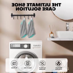 Waszakken voor schoenen en kleding, waterdichte microvezel, bescherming voor schoenen en delicate was, ideaal voor ondergoed en kleding — thumbnail 2
