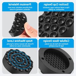 Vibratie demper wasmachine 4 stuks - anti-vibratie mat - universele demper voeten - vermindert trillingen - m-winkel — thumbnail 2