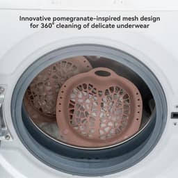 1 stuk - Waszak voor ondergoed - Waszak tegen vervorming - Zakje voor beha's - Siliconen - Herbruikbaar - Wasnetje dat de vorm behoudt - speciaal voor fijne was – Voorkomt dat kleding in de wasmachine in de knoop raakt - paars — thumbnail 2