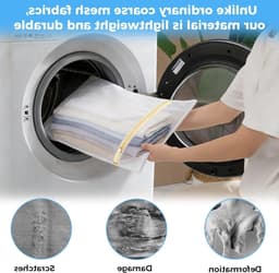 Set van 3 Wasnetten voor de Wasmachine - Grote Waszakken 30 x 40 cm met Rits - Ideaal voor Delicate Kleding en Ondergoed — thumbnail 5