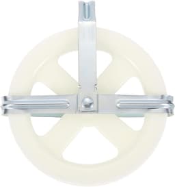 Waslijnrol - Kledingrol - Kleding Drogen - Duurzaam Materiaal - 5 inch Wiel - Wit — thumbnail 1