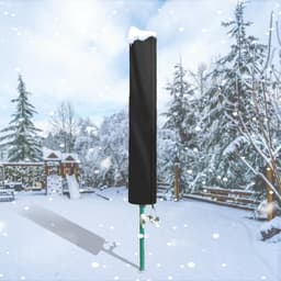 Beschermhoes voor Droogmolen met Rits van Oxford Stof - Beschermhoes voor paraplu - Waslijn (420D) - UV-Bestendig en Waterdicht - Accessoires voor het organiseren van wasgoed (180 cm L x 16 cm B) — thumbnail 2
