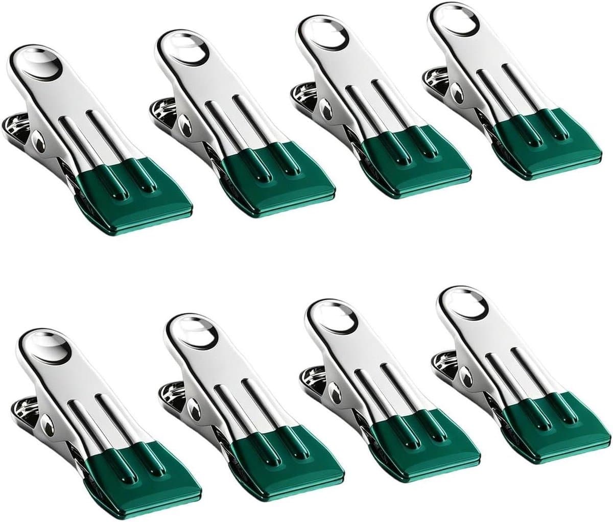 Kleding Klemmen - Wasknijpers Clips - Kleding Drogen - Roestvrij Staal - 5.5 cm - Groen — afbeelding 1