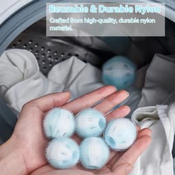 Wasmachine Haren Verwijderaar - Pluisvanger Trommel - Haarvrije Was - Herbruikbaar Nylon - 12 Stuks - Nylon — thumbnail 5