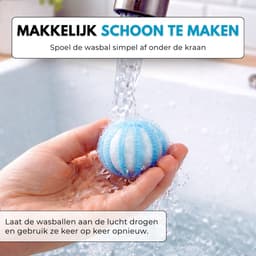 Boncy® Drogerballen 8 stuks Blauw - Droger Ballen Haarverwijderaar voor Wasdrogers & Wasmachine - Haarvanger Wasbollen - Anti Haar Droogballen - Wasdrogerballen - Wasballen Pluizenverwijderaar Huisdieren Wasmachine Pluis Wasbol — thumbnail 5