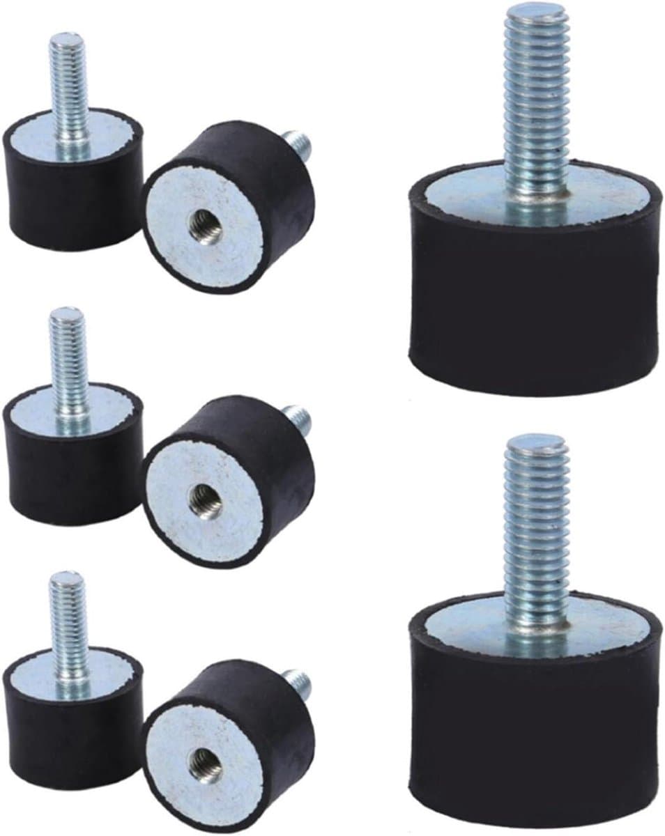 Rubberen Steunen - Trillingsdempers - Machine Demping - Hoge Stabiliteit - 8MM M8 - Zwart — afbeelding 1