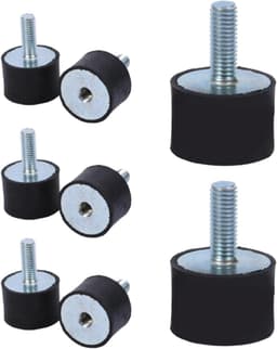 Rubberen Steunen - Trillingsdempers - Machine Demping - Hoge Stabiliteit - 8MM M8 - Zwart — thumbnail 1