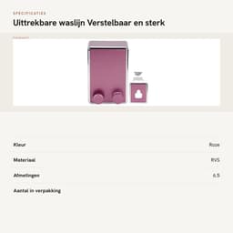Dailygoods- Waslijn uittrekbaar tot 4,2 m - Roestvrij Staal - Geschikt voor Binnen/Buiten - Maximaal 20 kg - Verstelbaar - Eenvoudig op te bergen - Droogrek — thumbnail 5