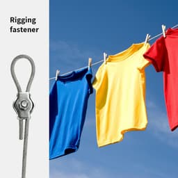 Dailygoods- Kabelklemmen Roestvrij Staal 304 - Zelfklevende Bevestigingsklemmen - Rigging Bevestigingselementen - Voor Waslijn/Banners - Duurzaam/Robuust - 8 x 15 mm - Bevestigingsklem — thumbnail 4
