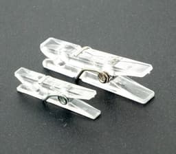 Hangende Clips - Wasknijpers Klemmen - Foto Decoratie - Transparant Kunststof - 50 Stuks - Doorzichtig — thumbnail 5