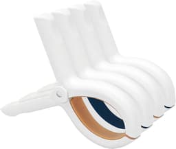4 stuks grote handdoekclips voor strandstoelen - handdoekclips voor zwembadstoelen - stevige jumbo wasknijpers en grote clips met siliconen pads - multifunctionele stoelclips voor handdoeken — thumbnail 1