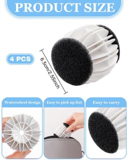 Dailygoods - 4 Stuks Dierenhaarvanger voor Wasmachine — thumbnail 5