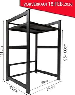 Wasmachine Ombouw - Opbouwmeubel - Kast Wasdroger - Meubel - woonstijl — thumbnail 3