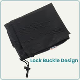 NORDIX Waszak Groot XL - 60x90CM - Waszakken - 6 Stuks - Laundry Bag - Wasnet - Waszakje - Treksysteem - Trekbandsluiting - Polyester - Schoenenzak - BLACK — thumbnail 5
