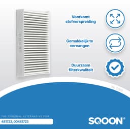 SQOON® Filter Voor Bosch Droger 2x - Pollenfilter - Filter Condensor WTL120 - 150 / 00481723 — thumbnail 5