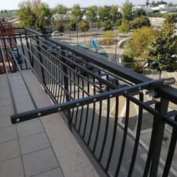 Foxydry Duo 102 cm balkon droogrek - antraciet - rechthoekige reling — thumbnail 3
