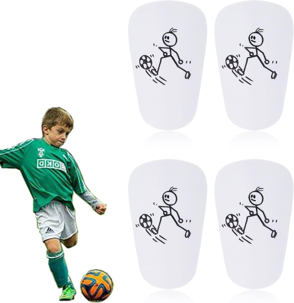 8 * 5cm Scheenbeschermers voor Voetbal - Extra Mini-Beschermers voor Heren Dames Jongens Meisjes, 2 Paar — afbeelding 1