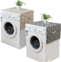 Stofhoes Koelkast en Wasmachine - Set van 2 Stofhoezen van Katoen - Met Opbergzak - 130x55cm — thumbnail 1