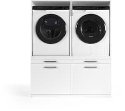 Wasophoogte® Wasmachine Kast Oslo - Wasmachine verhoger - Wasmachine ombouw - 700(D)*1330(B)*1580(H) mm - Wit — thumbnail 1