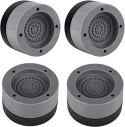 Trillingsdemper – 4 Stuks Antislip Trillingsdempers – Voor Wasmachine – Droger – Geluidsisolatie – Anti-Trillingsmat – Grijs — thumbnail 1