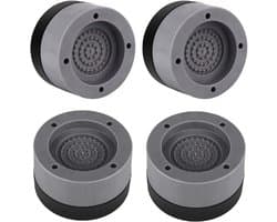 Trillingsdemper – 4 Stuks Antislip Trillingsdempers – Voor Wasmachine – Droger – Geluidsisolatie – Anti-Trillingsmat – Grijs