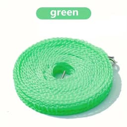 3 Meter Waslijn Met Antislip I Winddicht, Sterk en Verdikt I Voor Binnen En Buiten Drogen I PVC I Groen — thumbnail 5