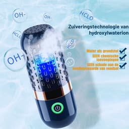 Groente- En Fruitwasmachine Draagbaar - Draadloos En Desinfecterend Voor Huishoudens – Donkerblauw — thumbnail 2