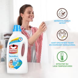 Omino Bianco Sensitive - Vloeibaar wasmiddel - 6 x 1.48 L - Geconcentreerd — thumbnail 5