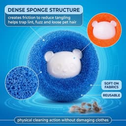 Herbruikbare Haarballen voor Wasmachine, 8 Stuks — thumbnail 3