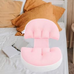 1set Zwangerschapssteun Kussen Materniteit Kussen Voor Zijdelings Slapen Rugondersteuning Voor Zwangere Vrouwen Ademend Comfortabel Met Extra — thumbnail 3