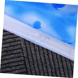 Jojofuny Wasmachine Beschermhoes Polyester Satijn Decoratief Golfpatroon Universele Pasvorm Ritssluiting — thumbnail 4