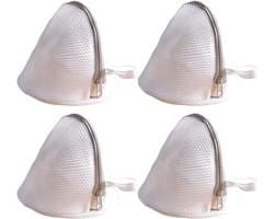 4 Wasnetten voor de Wasmachine, Dikke Netten, 18 x 19 cm, Ondersteuning voor Kleding en Delicate Items