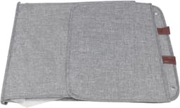 2 stuks opvouwbare hangende wasmand met deksel grote capaciteit ademend katoen linnen wandmontage organizer voor badkamer slaapkamer grijs — thumbnail 3