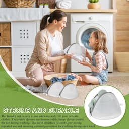Set van 4 Wasnetten voor de Wasmachine - Herbruikbaar, Perfect voor BH's, Ondergoed en Kleding - Stevig en Duurzaam Wasaccessoire — thumbnail 5