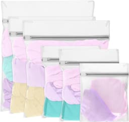 Set van 6 Herbruikbare Wasnetten met Rits voor Delicate Was, Ideaal voor Sweaters, Kleding en Ondergoed (25×30cm/30×40cm) — thumbnail 1