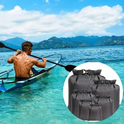 6-delige waterdichte droge tassen, droge zak, droge zak, draagbare combo-etui met grote capaciteit, snorkeltas, drijftas voor reizen, raften, driften, zwemmen, snorkelen, kamperen, fietsen, vissen, kajakaccessoires — thumbnail 3