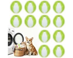 12 stuks pluisballen, wasmachine, dierenhaarverwijderaar, nylon wasbal