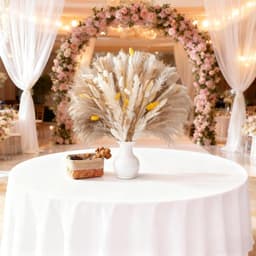 Gedroogde pampa, natuurlijk, decoratie, doe-het-zelfset, gedroogde bloemen, rietboeket voor boho-bloemen, bruiloft en tafeldecoratie thuis, rustiek feest — thumbnail 2