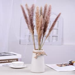 Gedroogde Bloemen, Pampas Gras DIY Handgemaakte Valentijnsdag Bruiloft Woondecoratie Boeket Pampas Grass (Color : Red) — thumbnail 2