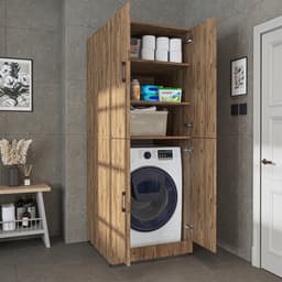 Roomart DORA-II Wasmachine Ombouwkast 70x186 cm - Eiken — thumbnail 2