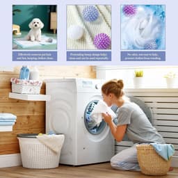 9 stuks wasmachine-ballen, herbruikbare wasballen, verbetert het wassen, anti-spoelen, anti-rimpelbal, drogerbal voor droger en wasmachines — thumbnail 3