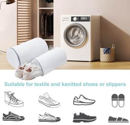 Set van 4 Schoenen Waszakken - Grijze Mesh met Rits — thumbnail 5