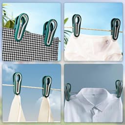Wasknijpers, verpakking van 24 stuks, chipsclips, zakclips, mini fotoclips, chipsclips, zakclips, voedselclips, wasknijpers — thumbnail 1