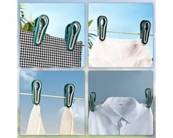 Wasknijpers, verpakking van 24 stuks, chipsclips, zakclips, mini fotoclips, chipsclips, zakclips, voedselclips, wasknijpers