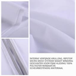 Waszak voor Wasmachine met Rits, Wasnet voor Sokken, Ondergoed en Delicate Kleding, Beschermende Laundry Bag voor Fijne Was — thumbnail 4