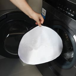 Waszak voor schoenen – 2-delige set – Kleurvast, vermindert wrijving en behoudt de vorm – Fijnmazig materiaal beperkt de weerstand in het water en voorkomt in de knoop raken – Wasnet voor schoenen -42*24*24CM — thumbnail 4